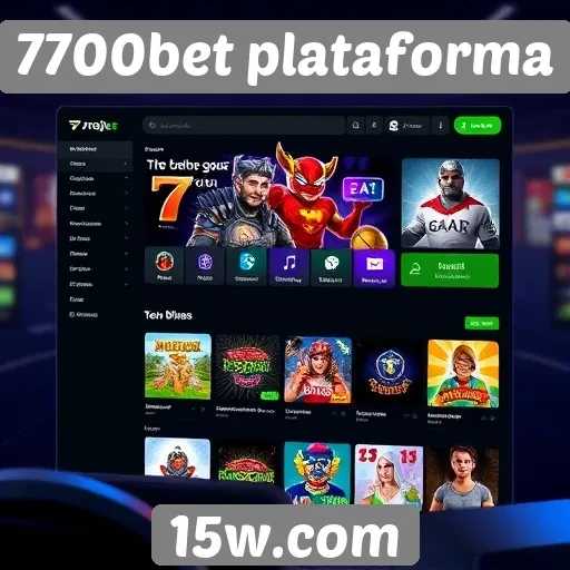 Interface do usuário na 7700bet plataforma é intuitiva e acessível